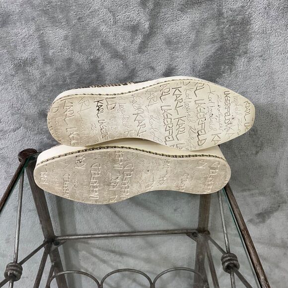 Karl Lagerfeld shoes women’s size 7.5 Leather Platform Loafer - Picture 5 of 13